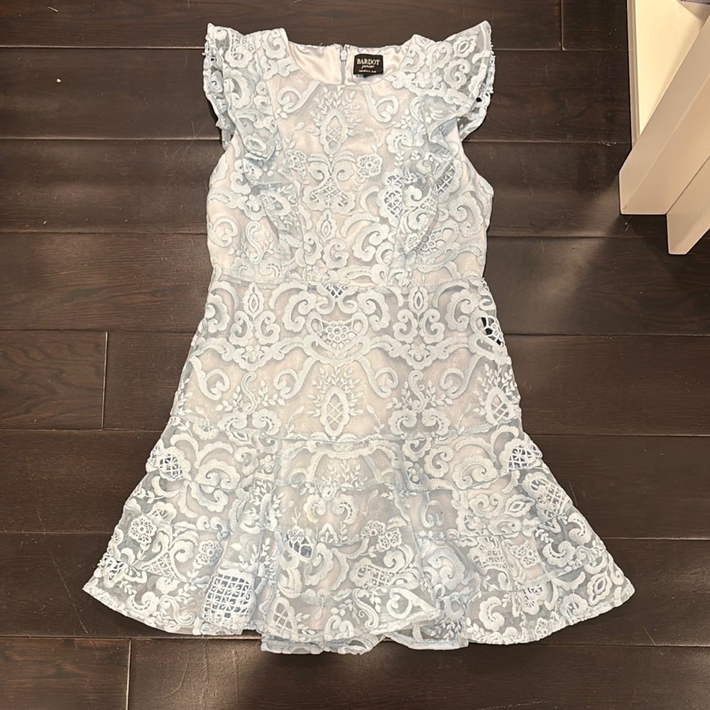 Blue Lace Kids Dress